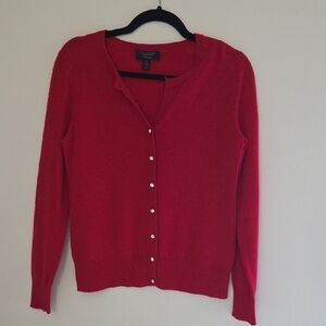 Charter Club Red Button-Front Women's Cardigan